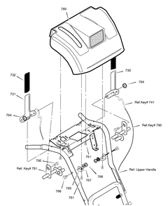 Part Location Diagram of 578866E701 Briggs and Stratton Brkt panel raw